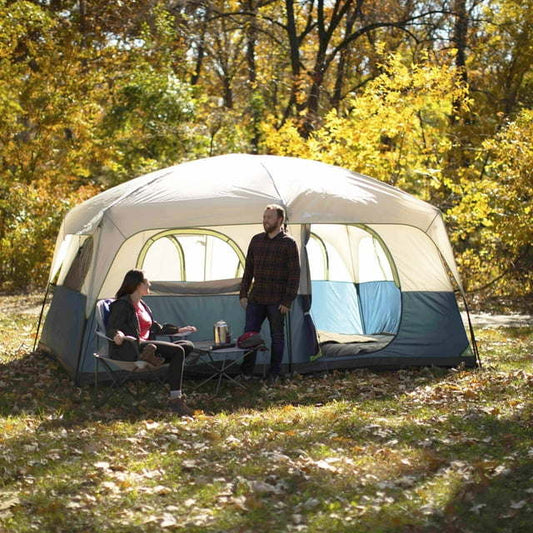 14' x 10' Family Cabin Tent, Sleeps 10, 13.5 lbs