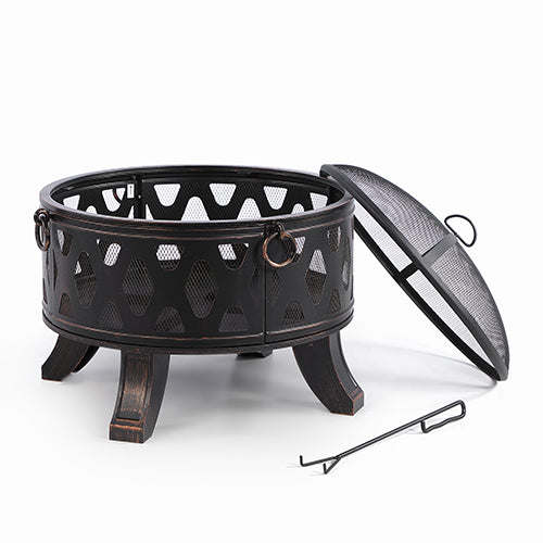 26" Wood Burning Outdoor Fire Pit - DragonHearth
