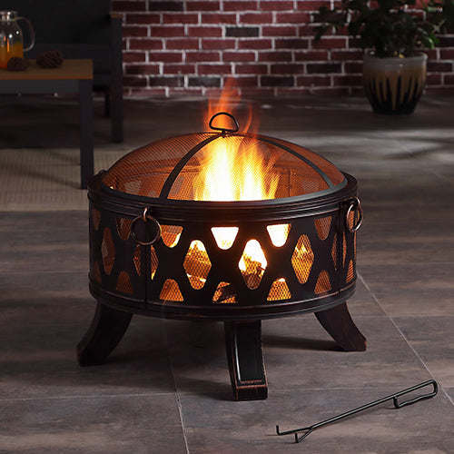 26" Wood Burning Outdoor Fire Pit - DragonHearth