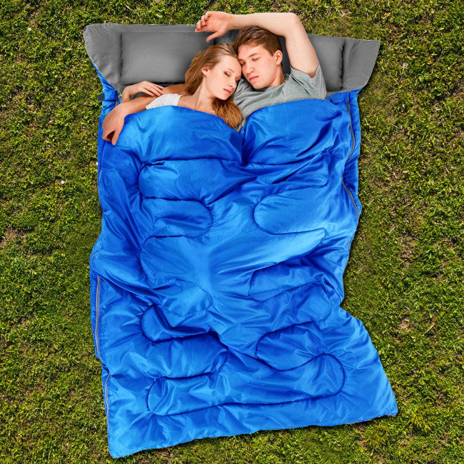 2 Person Waterproof Sleeping Bag with 2 Pillows - DragonHearth