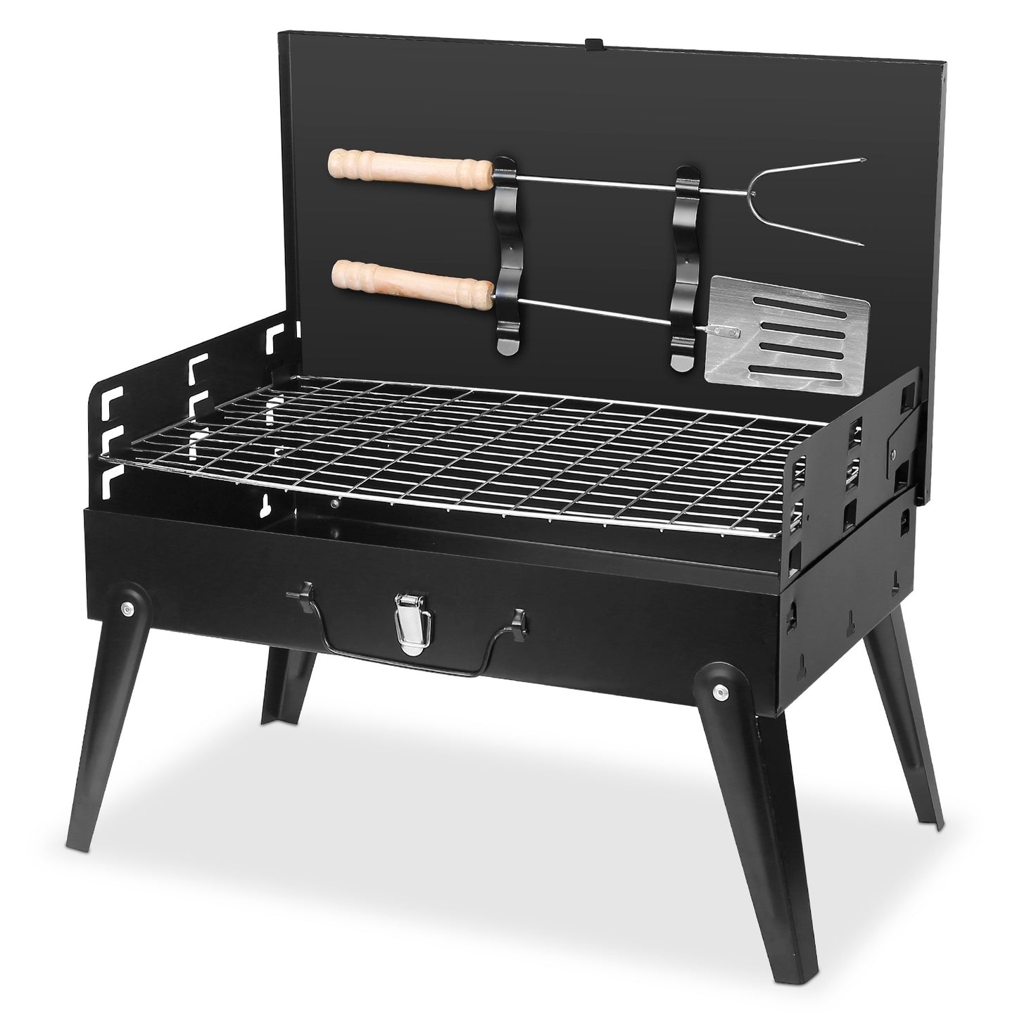 16.7x10x17.7in Portable Charcoal Grill